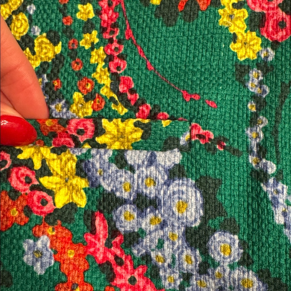 Talbots Green Floral-Print Pencil Skirt - Picture 7 of 11